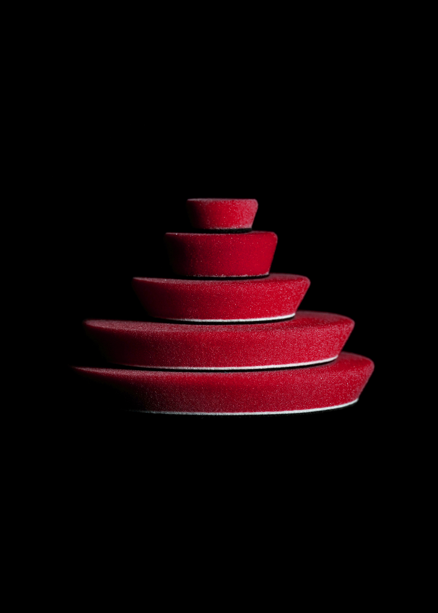 Zestaw padów polerskich czerwone